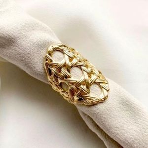 KENDRA SCOTT Gold Natalie Statement Ring - S/M